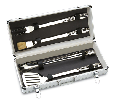 All-Clad Stainless Steel Barbecue Tool Set with Carrying Case 