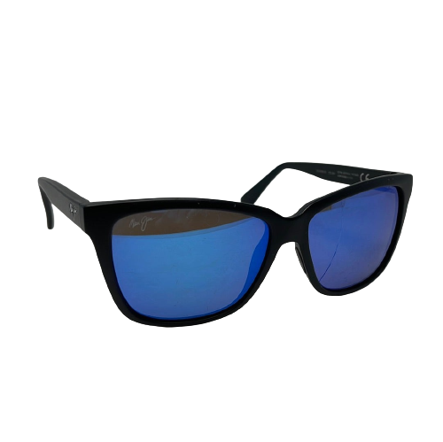 Maui Jim Jacaranda MJ 763-2M Matte Black/Blue Tint Polarized Sunglasses