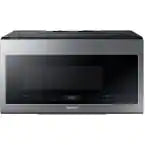 Samsung - 2.1 Cu. Ft. Over-the-Range Microwave with Sensor Cook - Stainless steel *Dents*