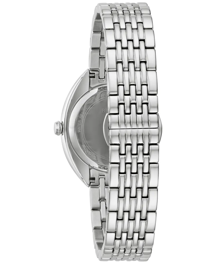 Bulova Women's Classic Diamond Stainless Steel Bracelet Watch