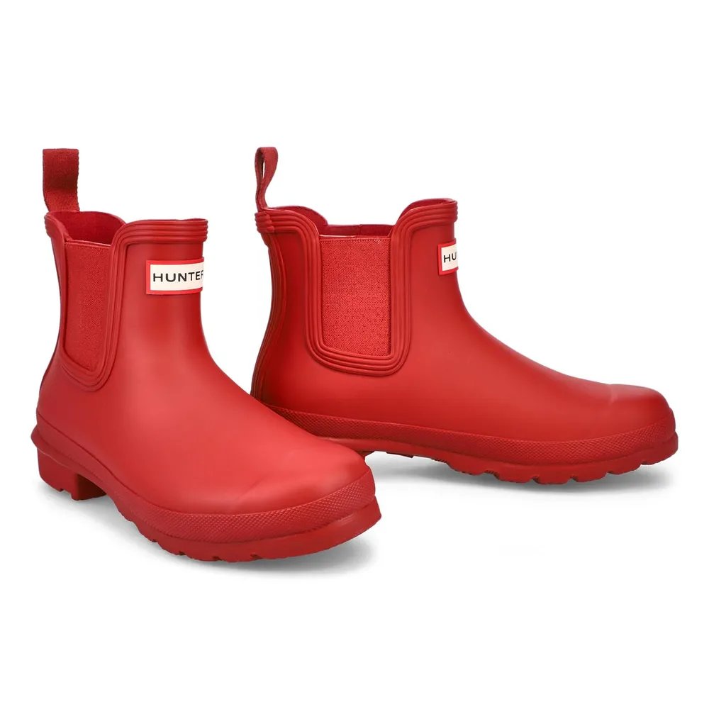 Hunter Womens Original Chelsea Boots - Red- USW7