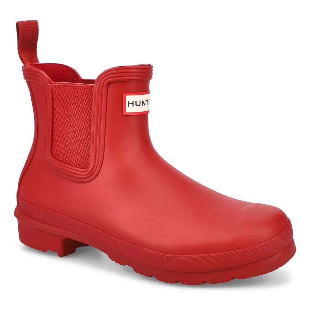 Hunter Womens Original Chelsea Boots - Red- USW8