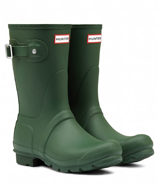 HUNTER Original Short Rain Boots - Green (US 6)