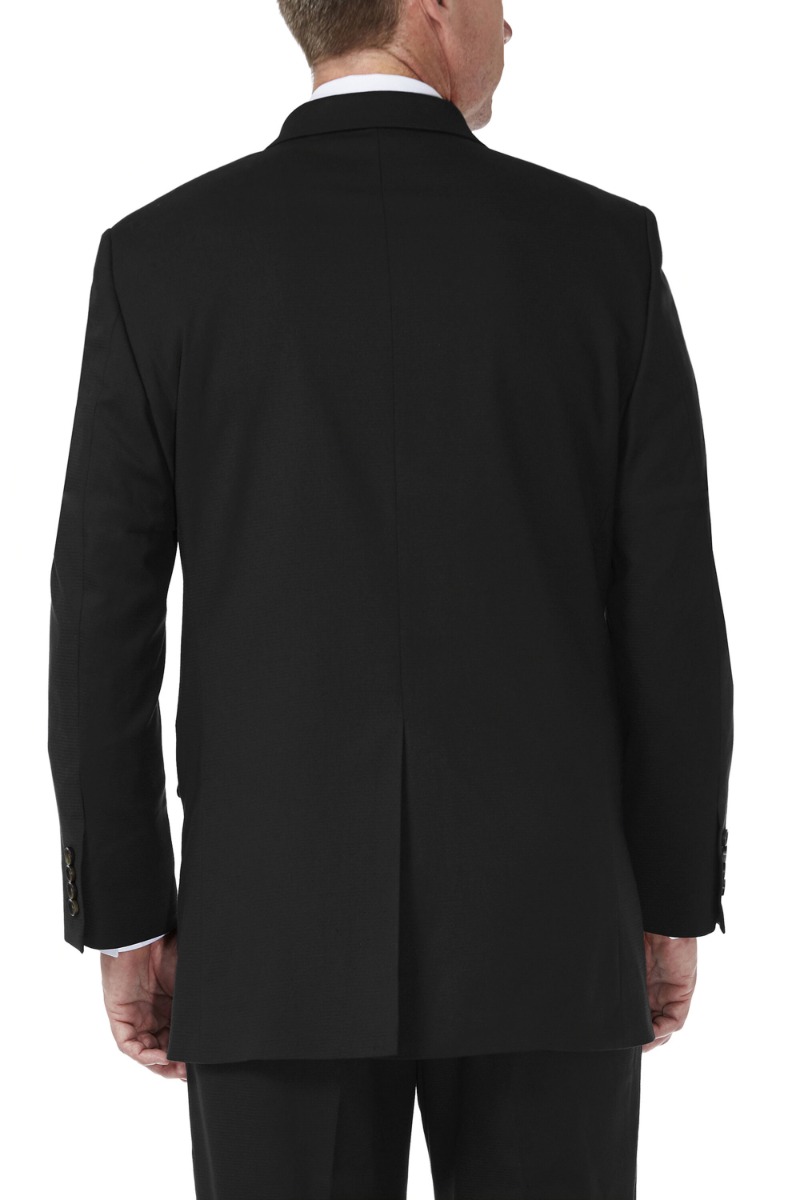 J.M. Haggar Premium Stretch Shadow Check Suit Jacket - Black (Size 46)