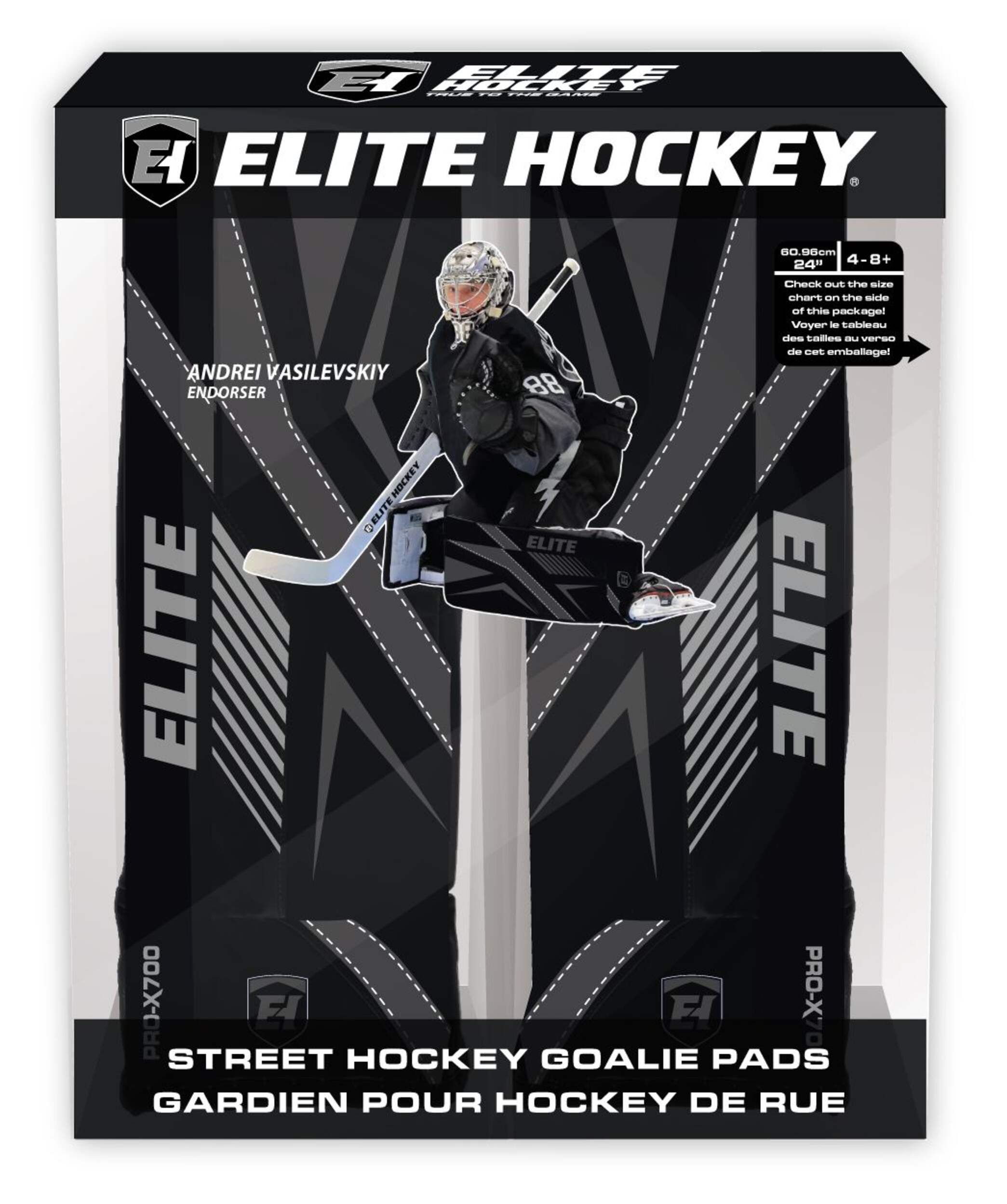 ELITE HOCKEY 24" Vasilevskiy PRO-X700 Junior Street Hockey Goalie Leg Pads