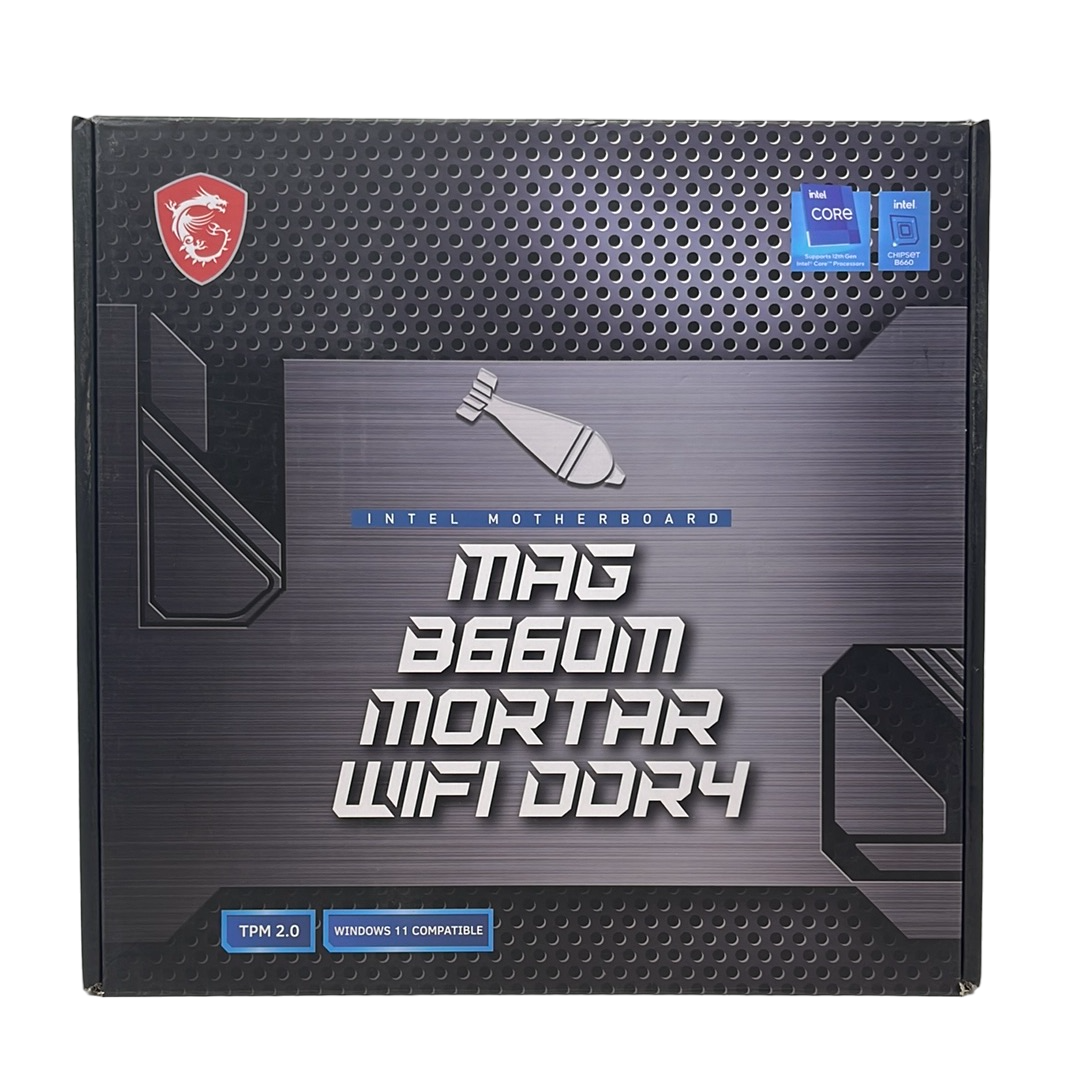 MSI MAG B660M Mortar WiFi DDR4 Micro ATX LGA1700 Gaming Motherboard  *AS-IS* (See Conditions)
