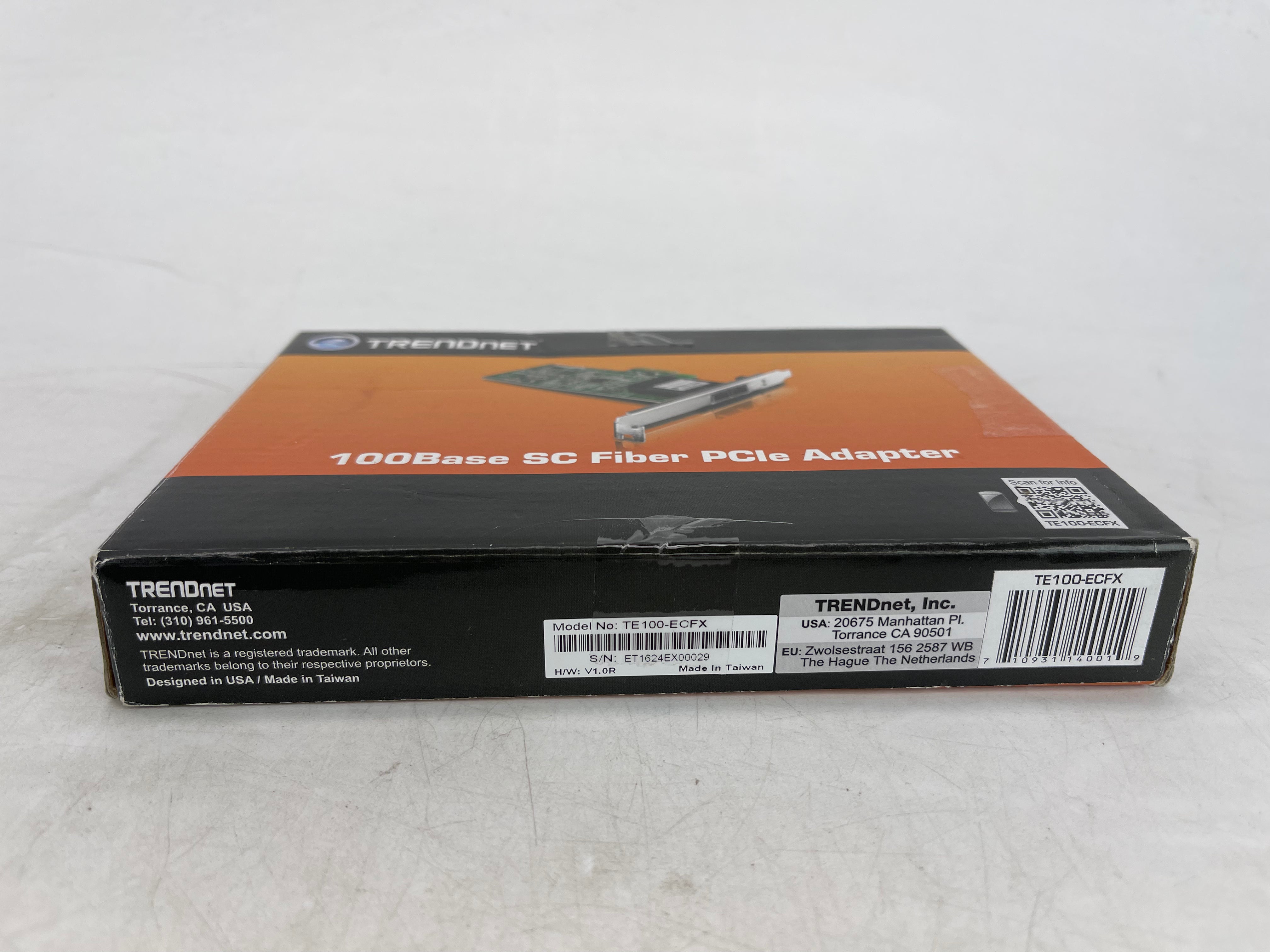 TRENDnet 100Base SC Fiber PCIe Adapter (TE100-ECFX)
