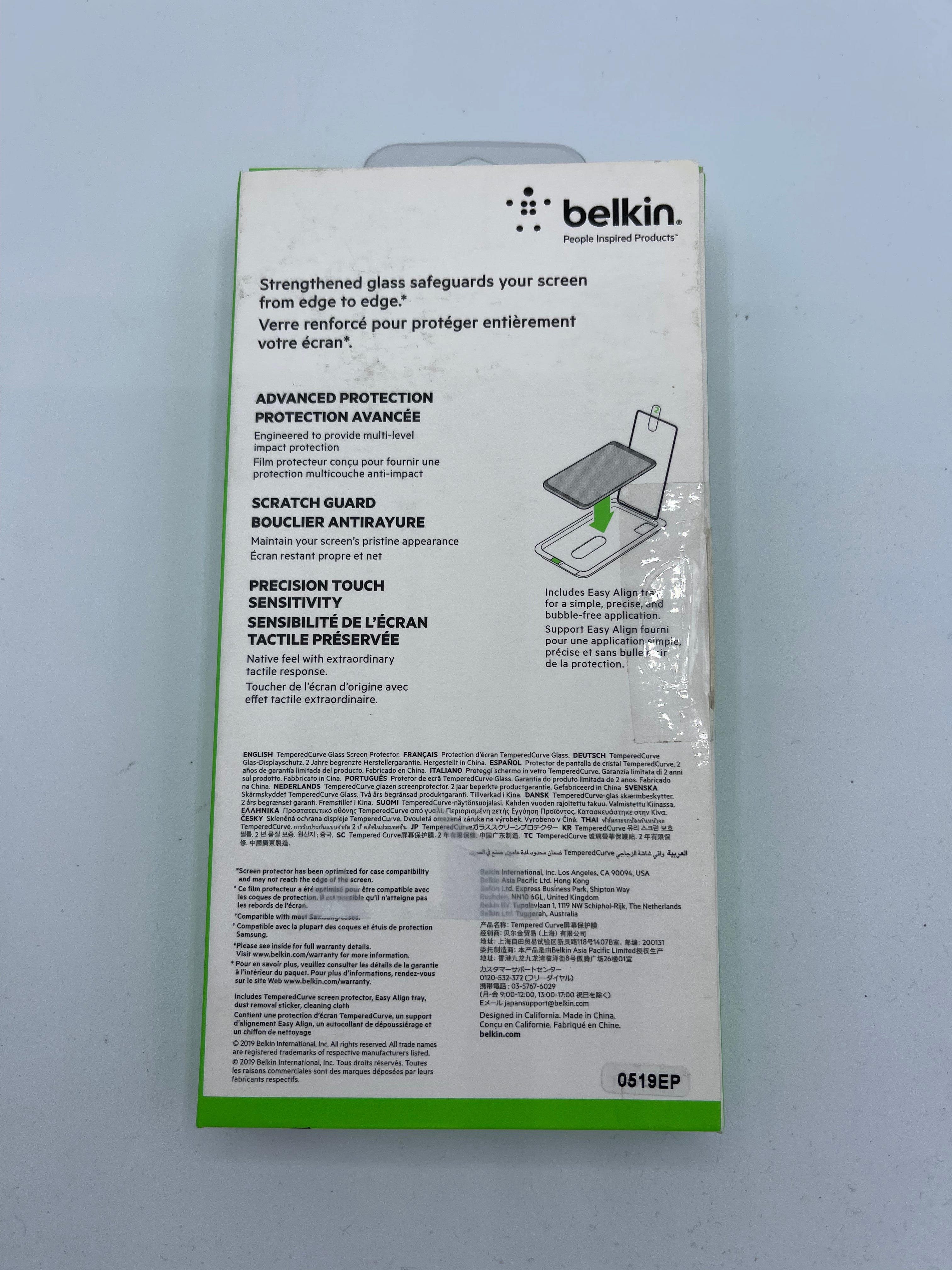 Belkin ScreenForce TemperedCurve Screen Protection for Samsung Galaxy S10e