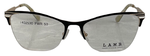 L.A.M.B. Half-Rim Cat-Eye Eyeglasses (LA072)