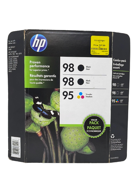 HP Ink Cartridge 3 Pack 98/98/95 Combo Value