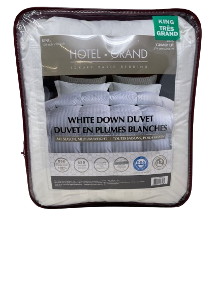 White Down Duvet, King Size, Luxury basic Bedding