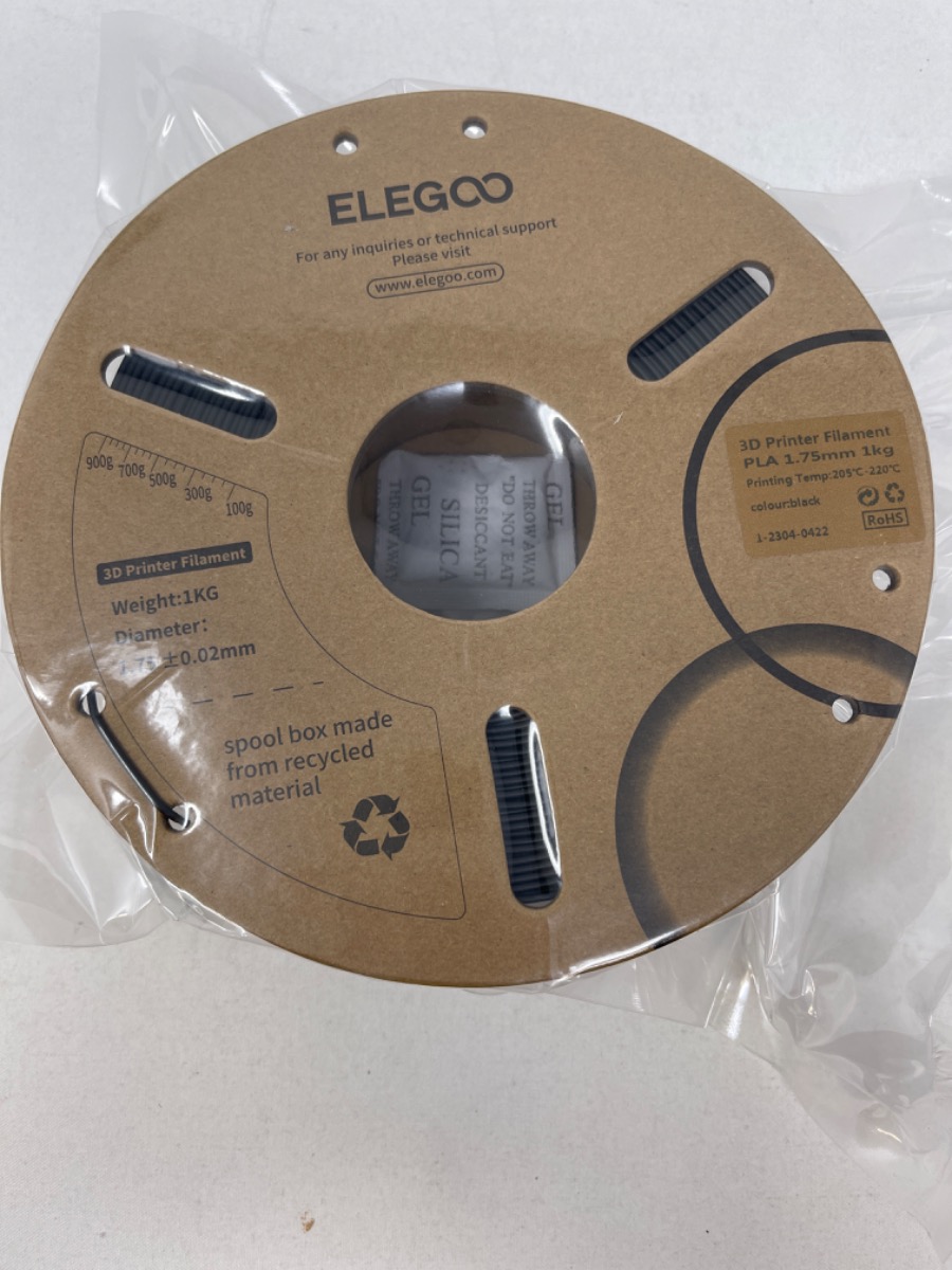 ELEGOO - HI-Speed PLA+ 3D Printer 1.75mm Filament (Black)