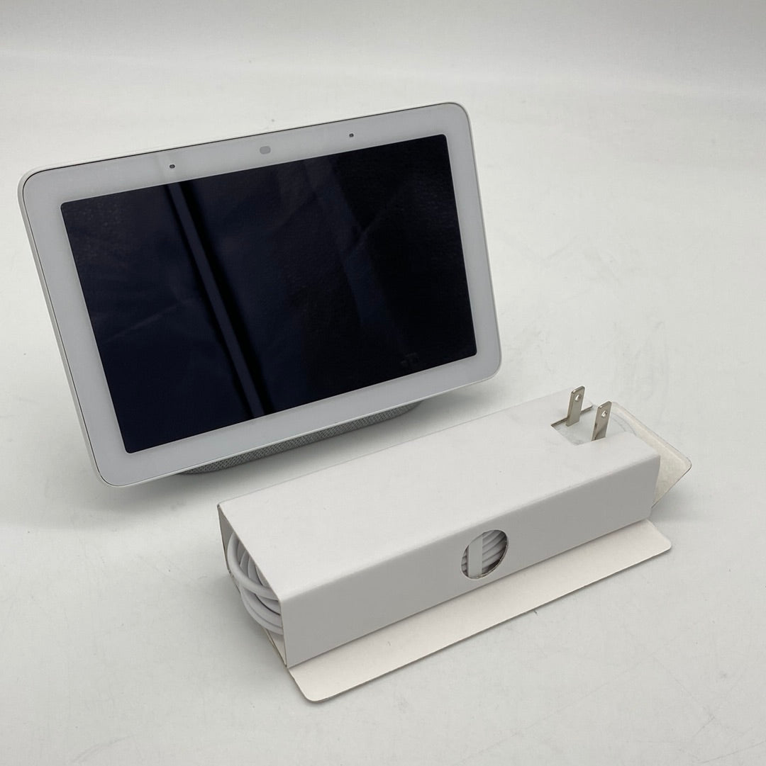 Google Nest Hub (GA00516-CA) with Google Assistant and 7 Screen - Chalk