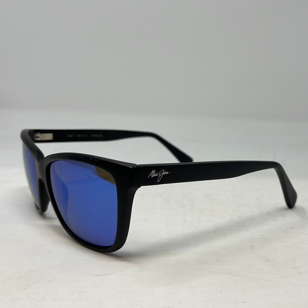 Maui Jim Jacaranda MJ 763-2M Matte Black/Blue Tint Polarized Sunglasses