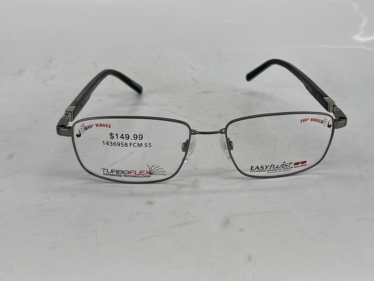 Aspex Easytwist Eyeglasses With Magnetic Clip-On Lens (CT271)