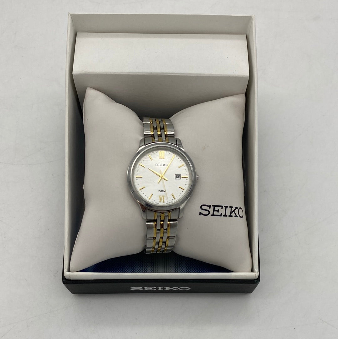 Seiko Women's 6N22-00E0 Quartz Stainless Steel Gold Two Tone Wristwatch