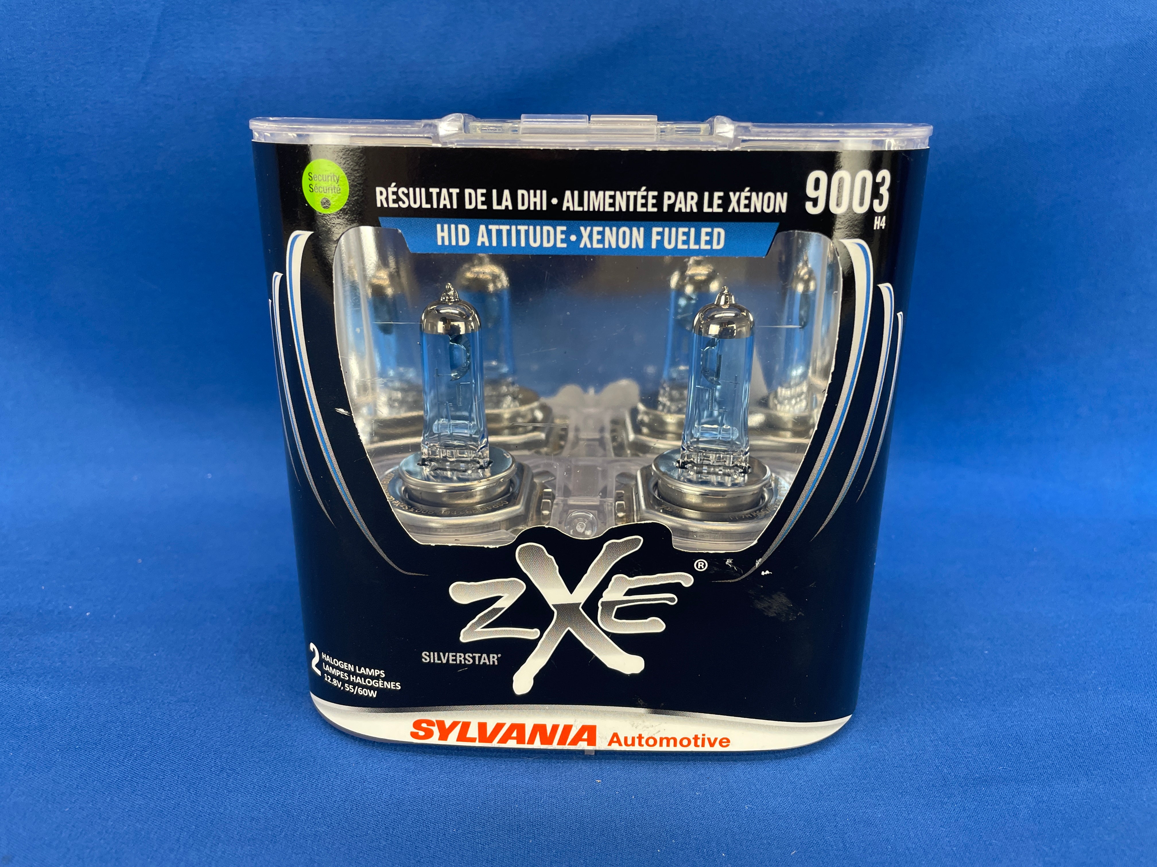 SYLVANIA 9003/H4 SilverStar zXe High Performance Halogen Headlight Bulb-2PK
