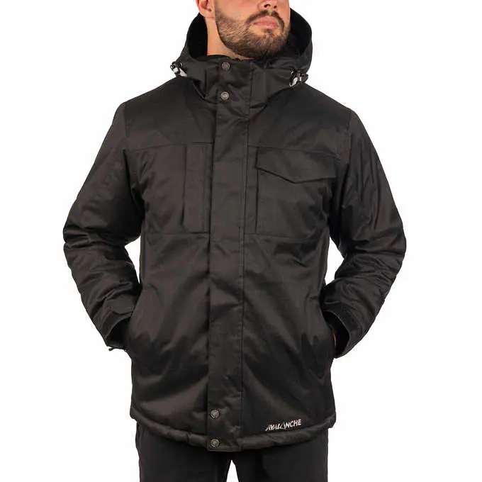 Avalanche Men's Jaypeak Ski Jacket - Black (Size L) - New
