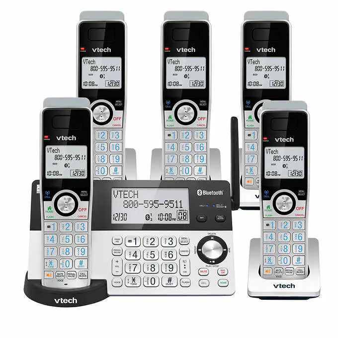 VTech Connect to Cell Answering System with 5 Handsets