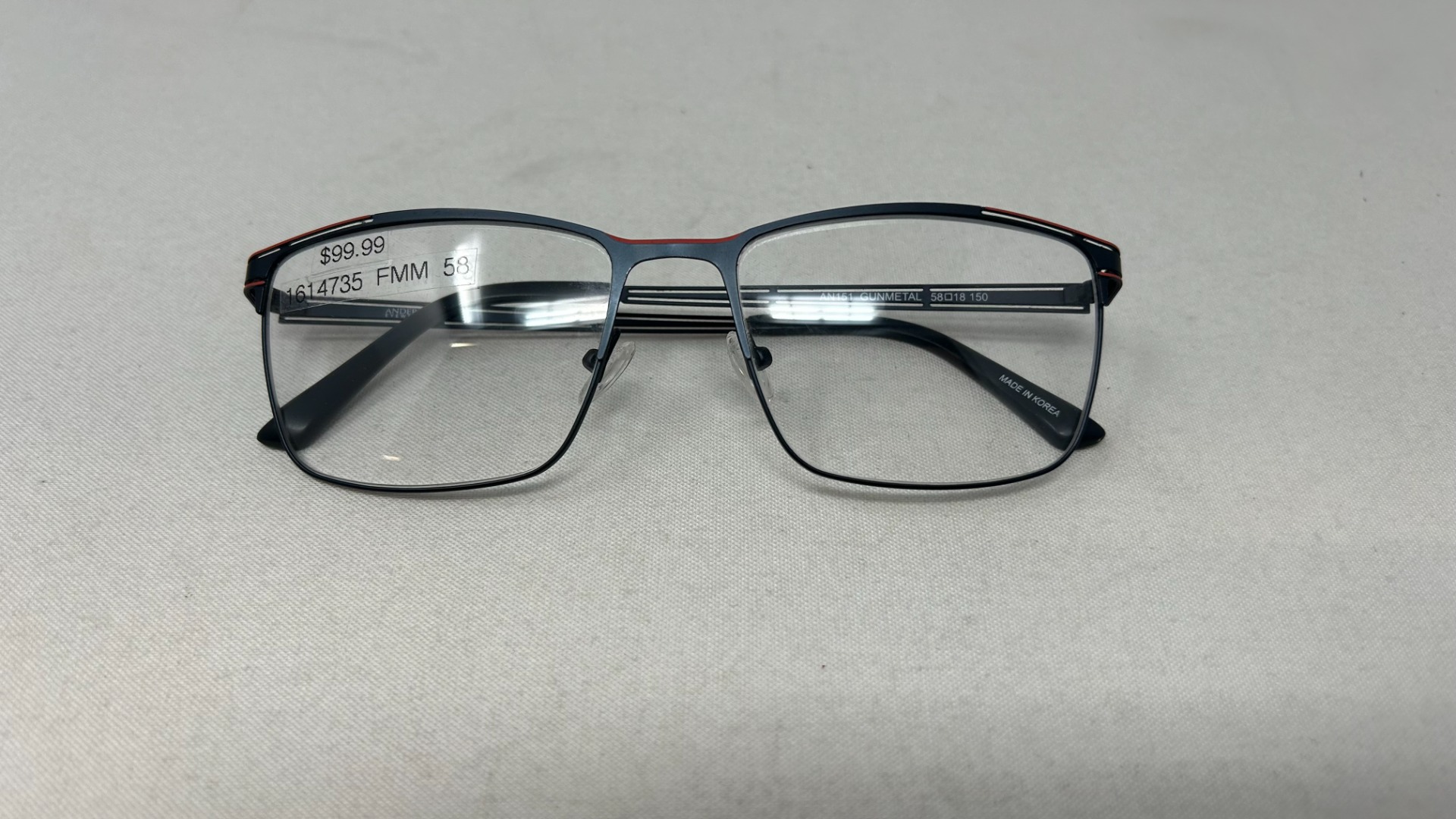 ANDERE Eyewear AN151 - Gunmetal Glasses Frames