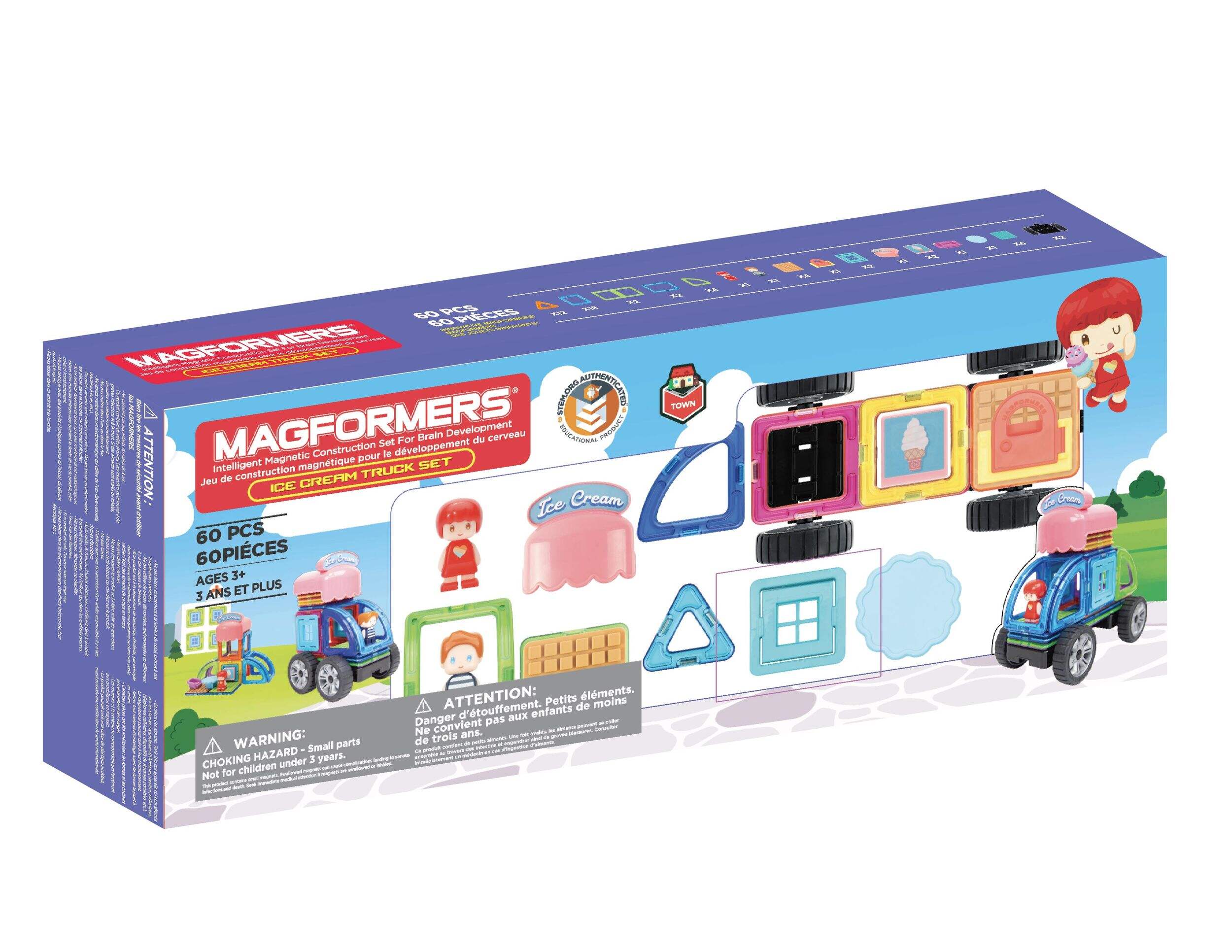 MAGFORMERS Ice Cream Truck Magnetic Construction Set