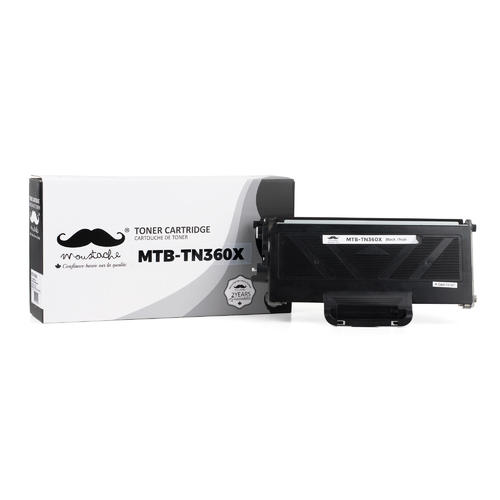 Brother TN360X Compatible Toner Cartridge - Moustache