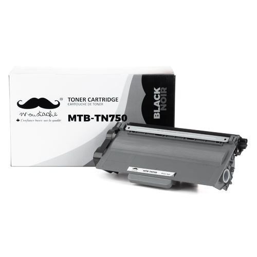 Brother TN750 Compatible Black Toner Cartridge - Moustache