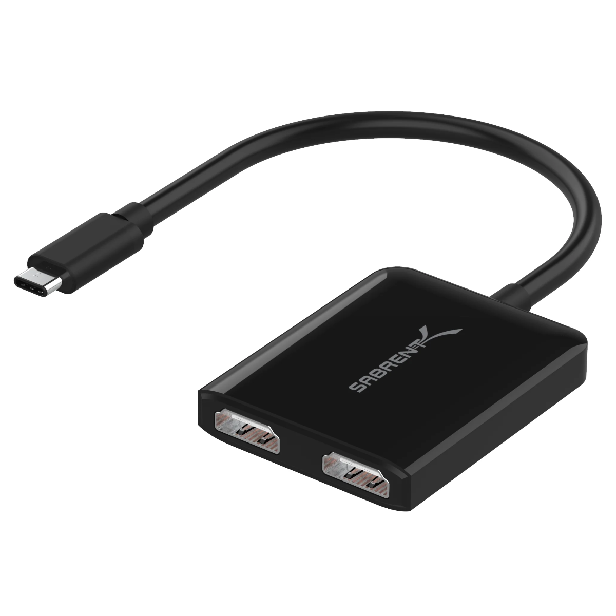 SABRENT USB Type-C Dual HDMI Adapter [Supports Up to Two 4K 30Hz Monitors  Compatible with Windows Systems Only] (DA-UCDH)