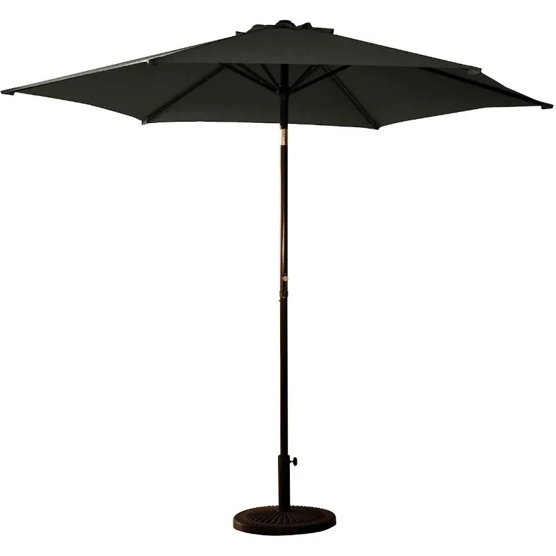Big Box 9ft Market Umbrella With Crank & Tilt - Onyx (Black)