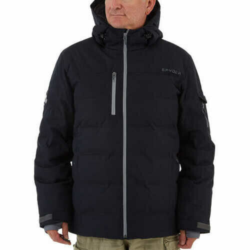 SPYDER Men's Outdoor Insulated Down Jacket - Black (Size S)