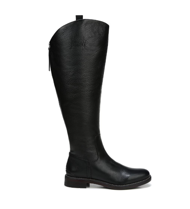 Franco Sarto Women's Meyer Knee High Boots - Black Leather (US 7.5)