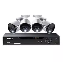 Lorex 4K Ultra HD Active Deterrence 1TB Security System 8 Channels with 4 Cameras