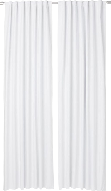 Varsity Blackout Panel Pair Curtains, 52" x 96"  Off White