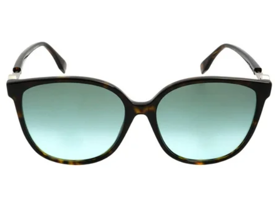 Fendi 58mm Cat Eye Sunglasses (Aqua Green)