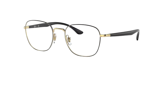 Ray-Ban RB6477 Optics Eyeglass Frames - Black/Gold