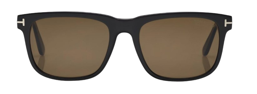 Tom Ford Sunglasses Men's Stephenson TF775 01H Shiny Black/Brown Polarized 