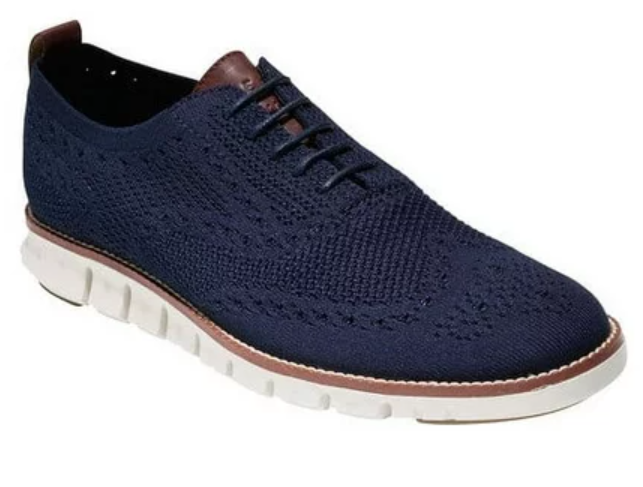 Cole Haan StitchLite Oxfords (Marine Blue) Men's US10.5 Shoes