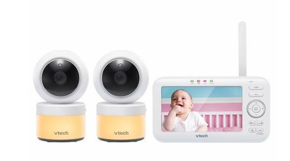 VTech 2 Camera 5” Video Baby Monitor, Night Light