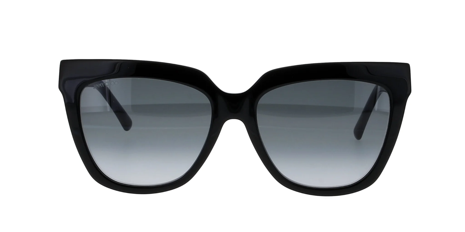 JIMMY CHOO JULIEKA/S 8079O Cat Eye Sunglasses - Shiny Black