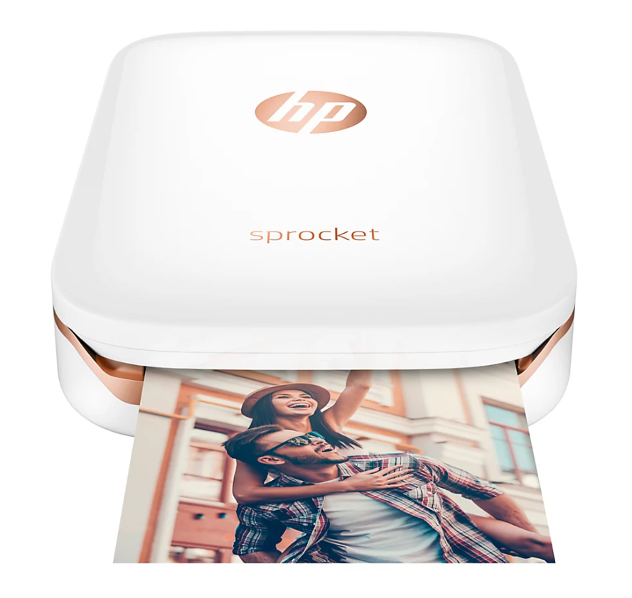 HP Sprocket Portable Photo Printer, 2x3 Sticky-Backed Paper - White