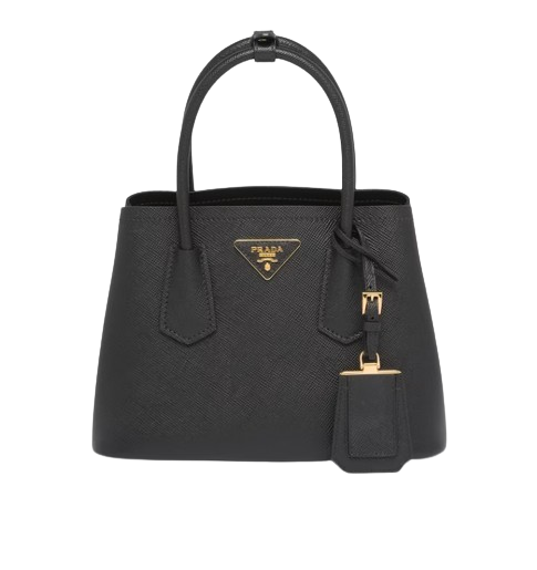 Prada Galleria Saffiano Small Leather Bag - Black