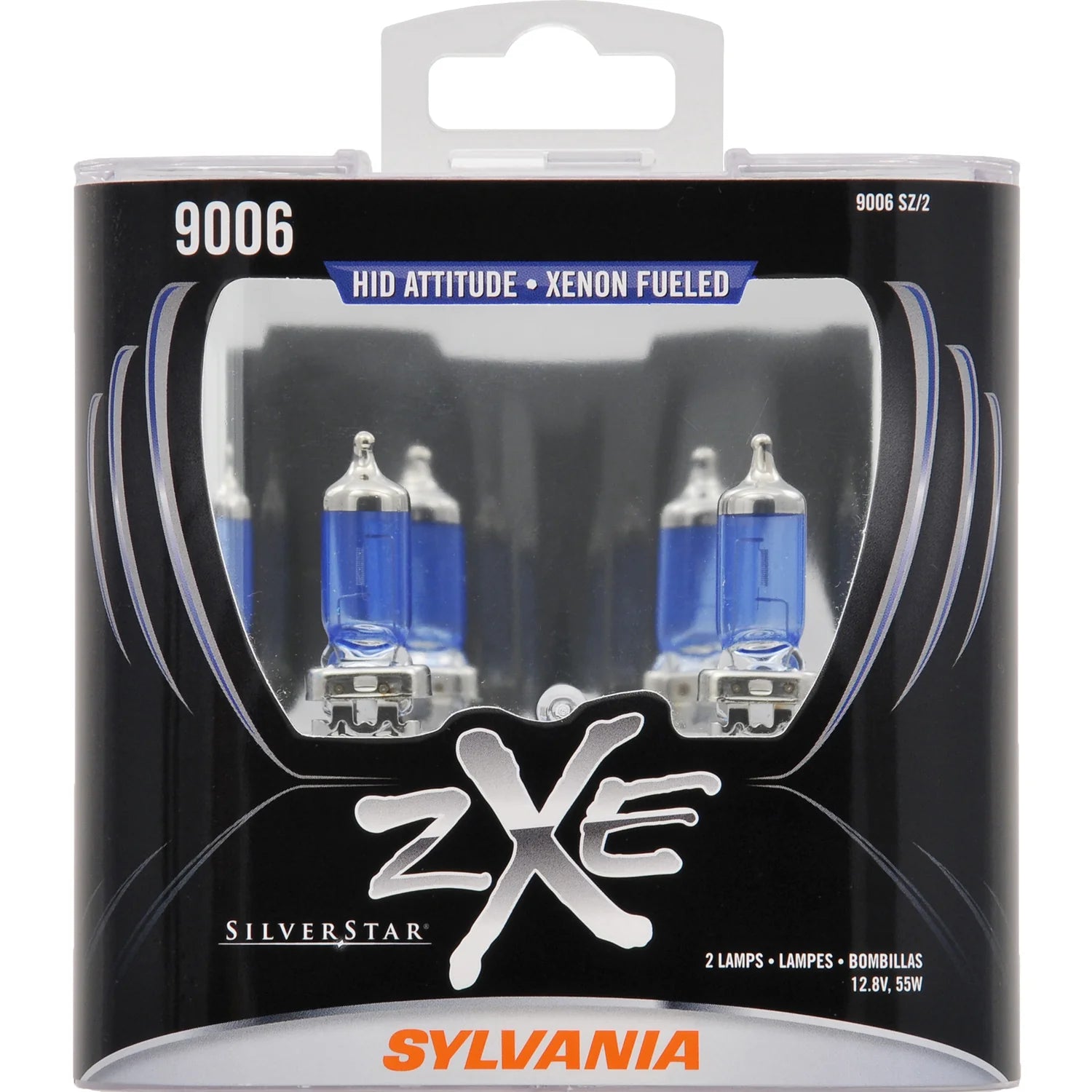 2-PK SYLVANIA 9006 SilverStar zXe High Performance Halogen Headlight Bulb