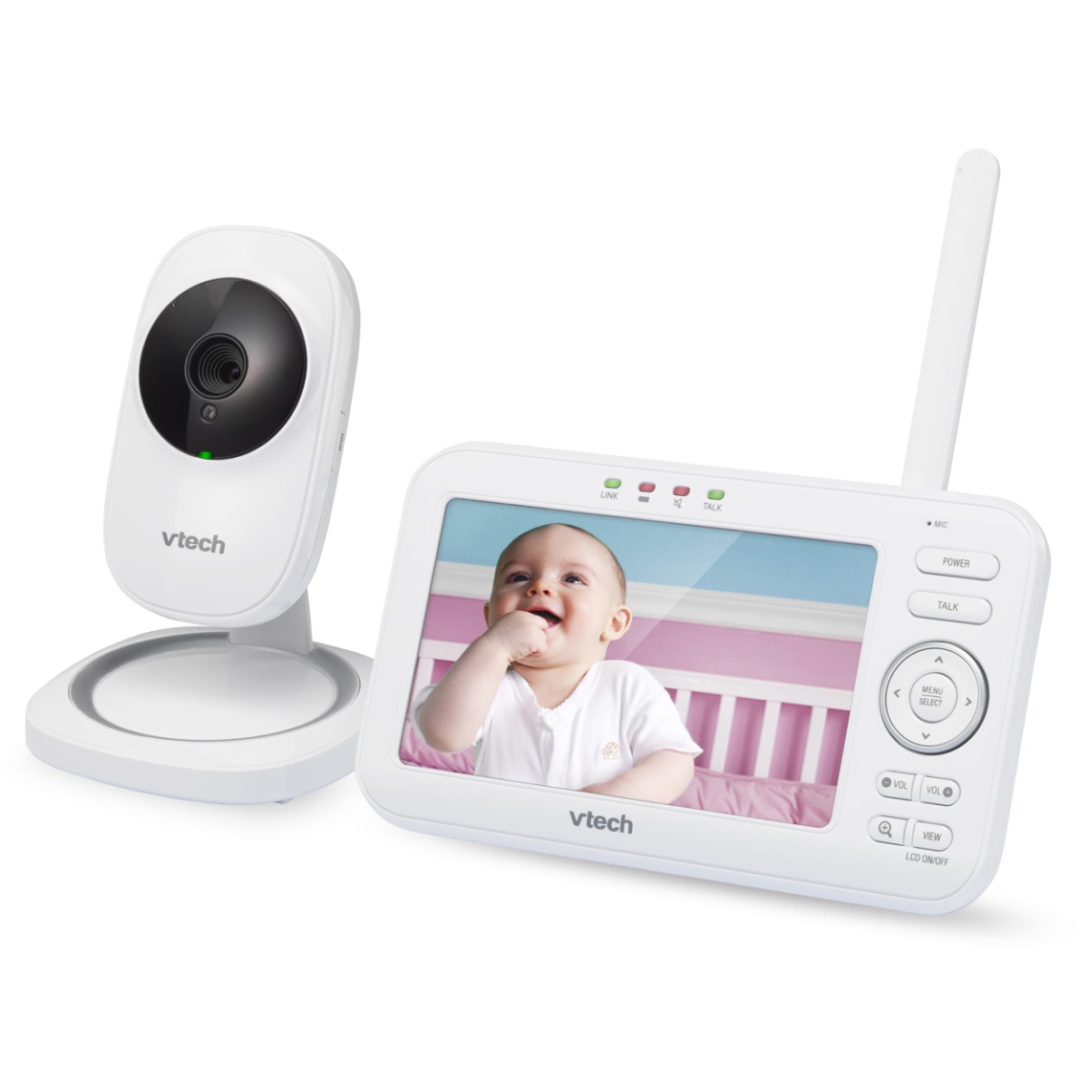 Vtech VM5251 5" Digital Video Baby Monitor with Full-Color and Automatic Night Vision