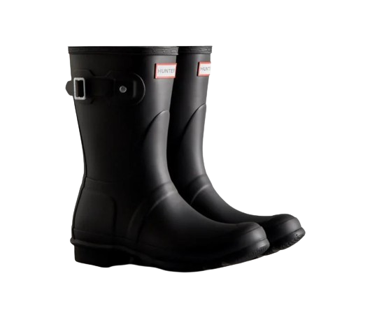 HUNTER Women's Original Short Rain Boots - Black (US 10)