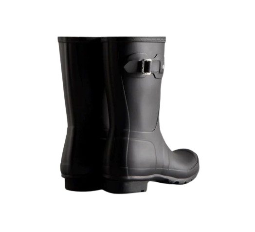 HUNTER Original Short Rain Boots - Black (US 8)