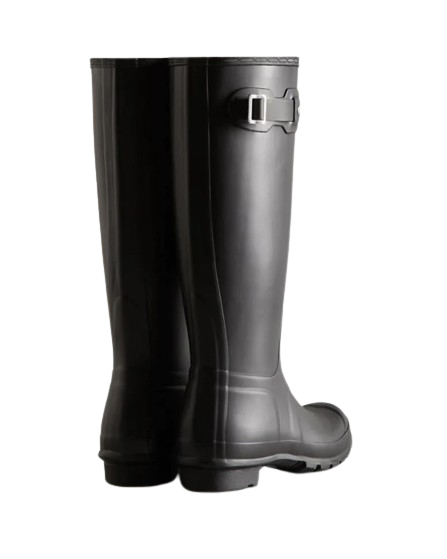 HUNTER Women's Original Tall Rain Boots - Black (US 9)