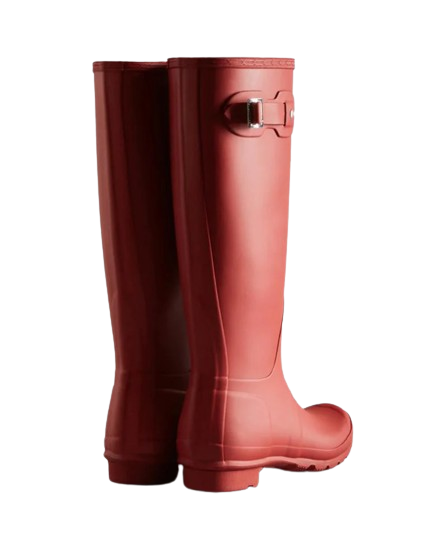 HUNTER Women's Original Tall Rain Boots - Military Red (US 10)