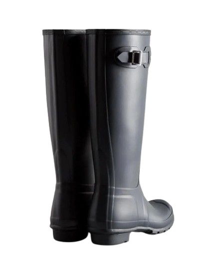 HUNTER Women's Original Tall Rain Boots - Navy (US 8)